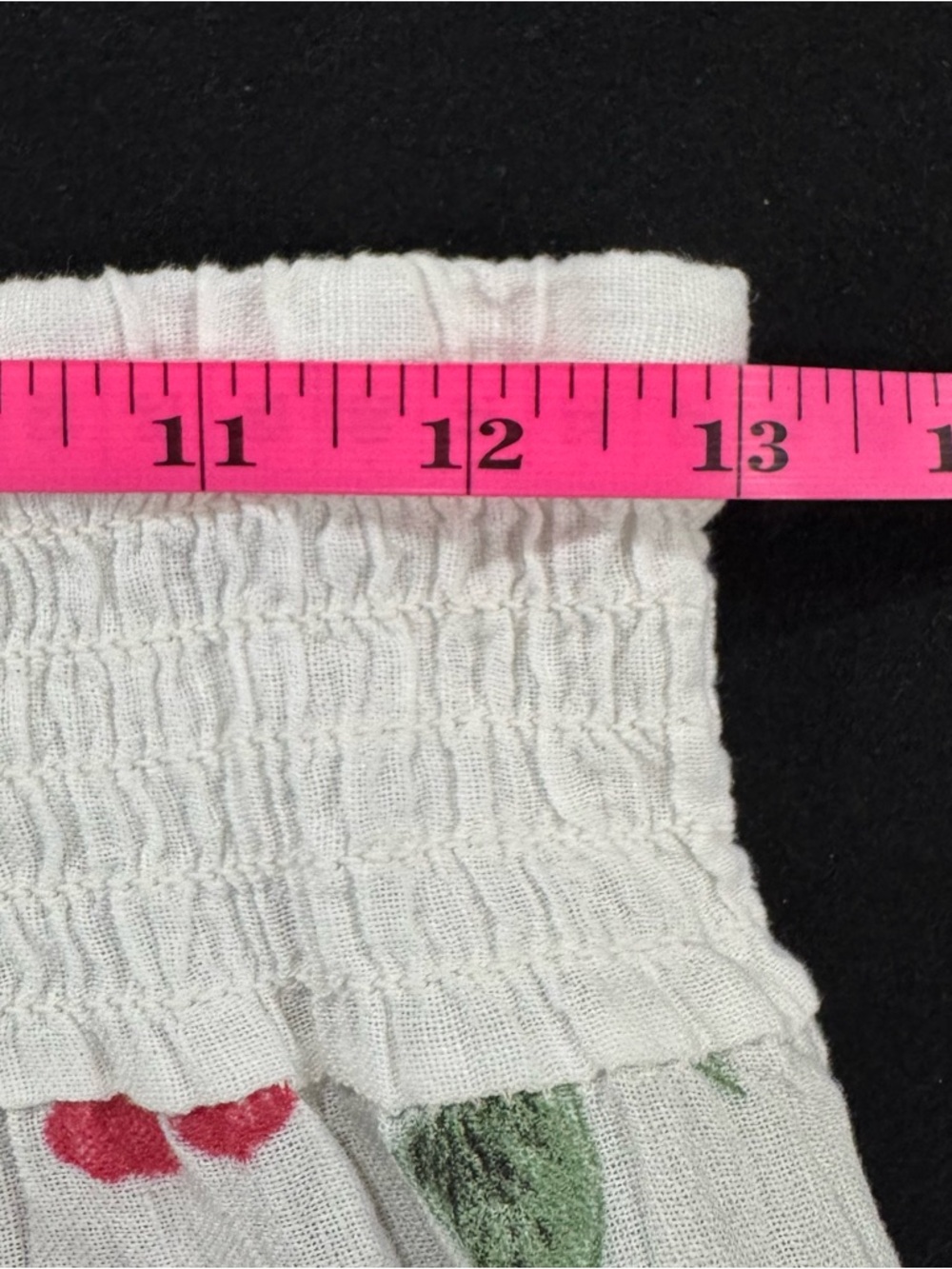 Wide-Leg Floral Border Linen Pants in Cream with Pink Floral - Picture 11 of 14